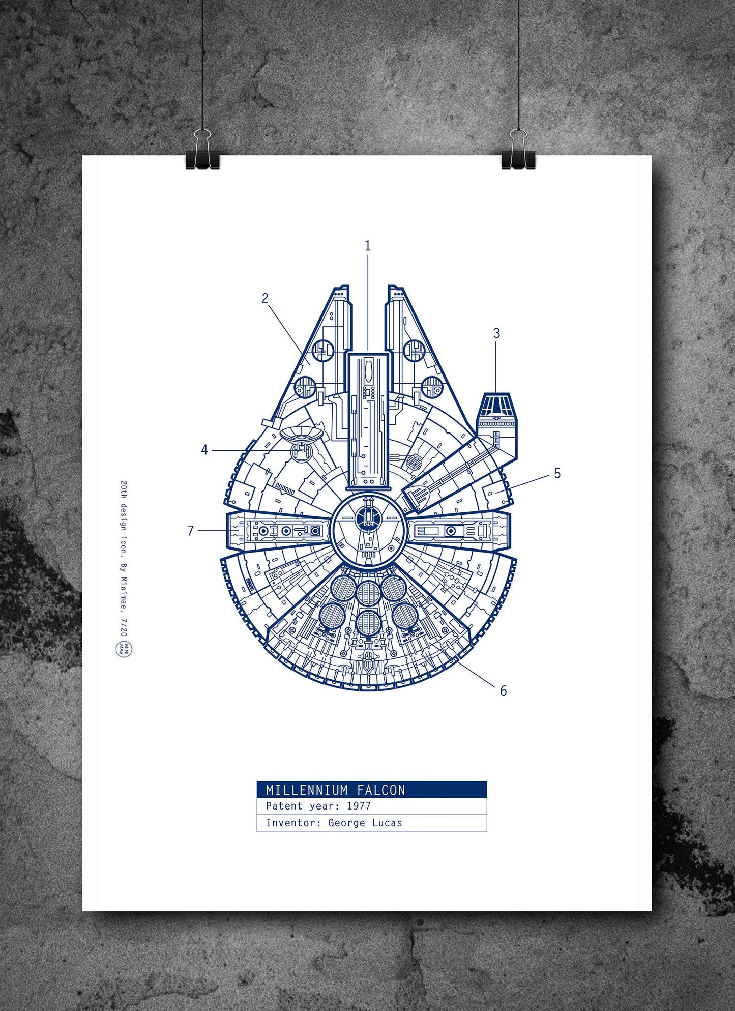 Icono diseño Halcón Milenario