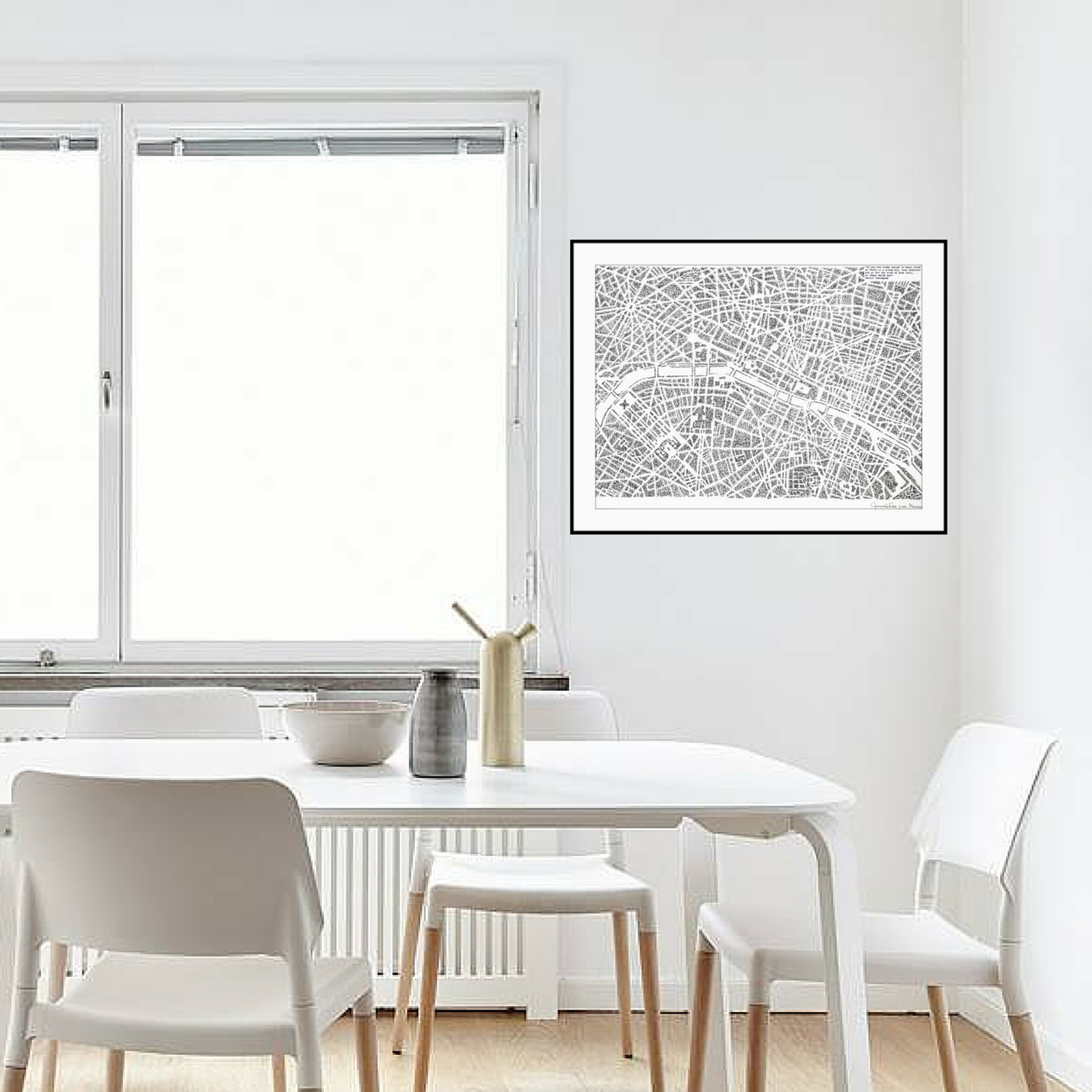 París. Ilustración trampantojo