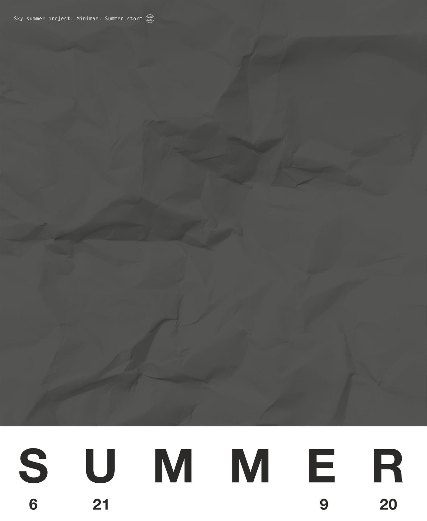 El cielo de verano Tormenta arrugada