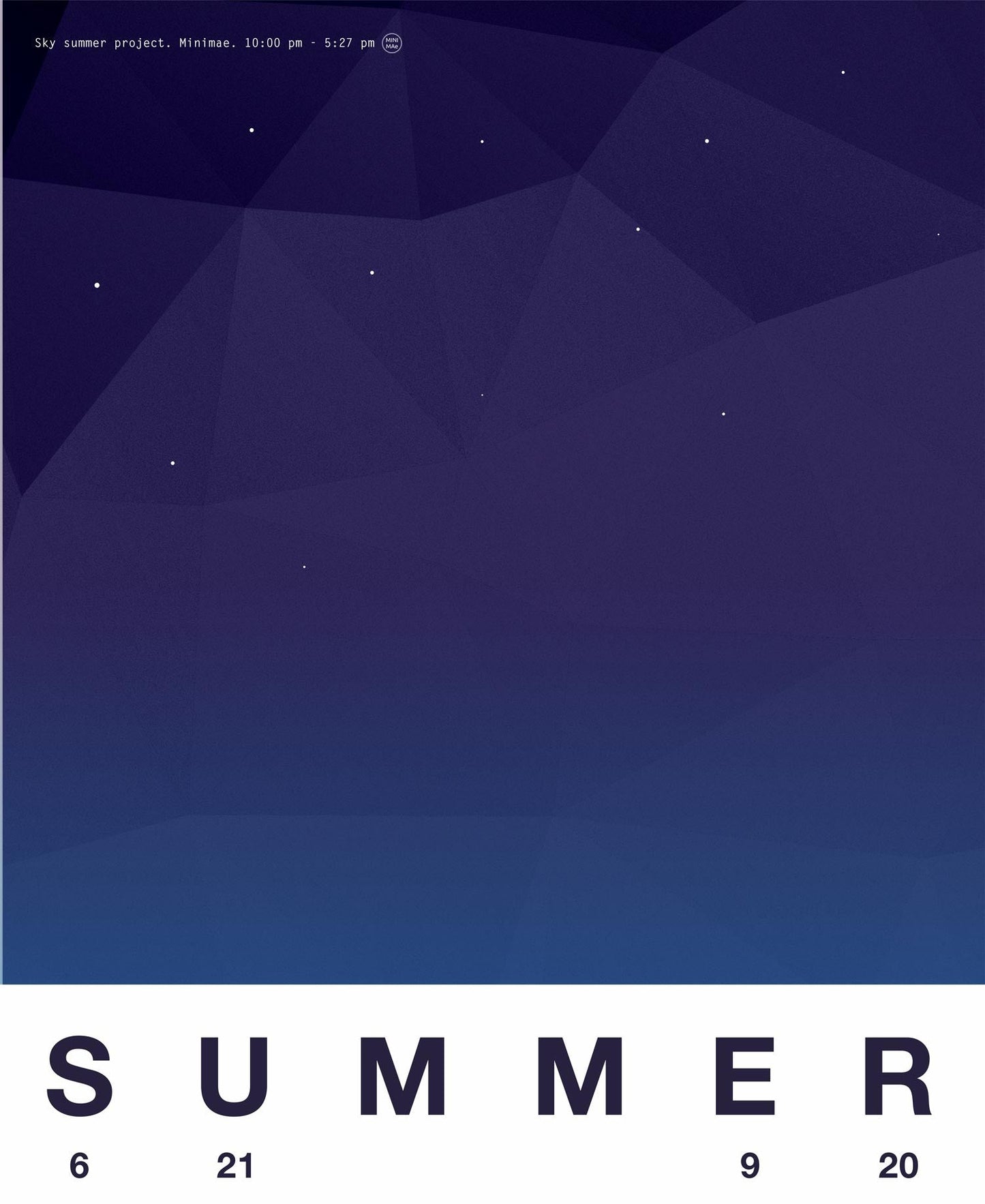 El cielo de verano Noche poliédrica