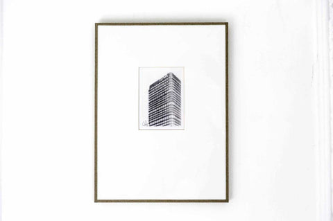 Carboncillo del Edificio BBVA de Madrid realizado por el artista Carmelo Ros
